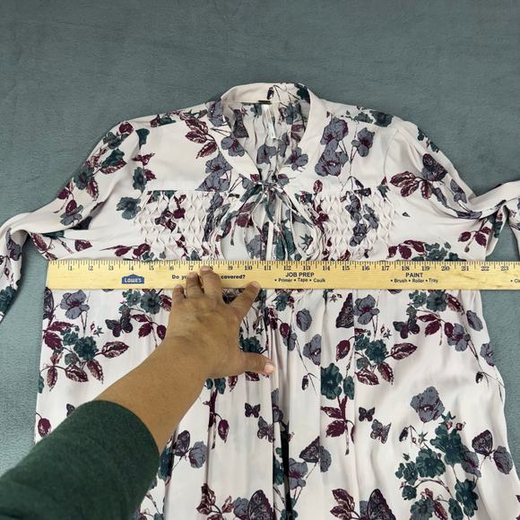 FREE PEOPLE Women's Pebble Crepe So Fine Boho Oversized Tunic Top, SMALL - Picture 8 of 10